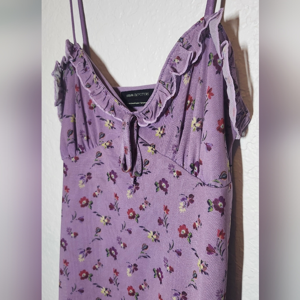 urban outfitters Floral Purple Dress size small - Picture 3 of 5
